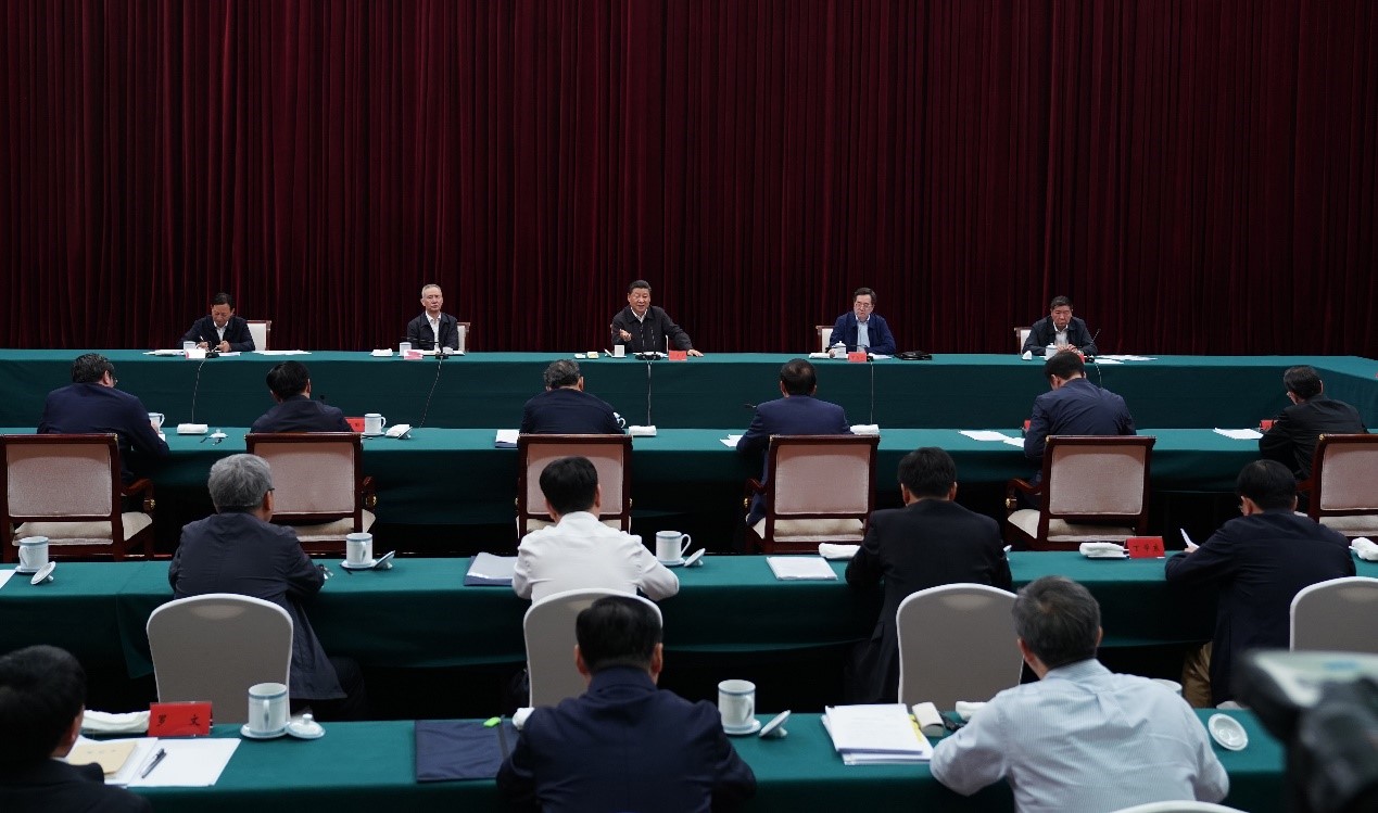2019年5月20日至22日，中共中央總書記、國家主席、中央軍委主席習近平在江西考察，主持召開推動中部地區(qū)崛起工作座談會并發(fā)表重要講話。新華社記者 謝環(huán)馳 攝 